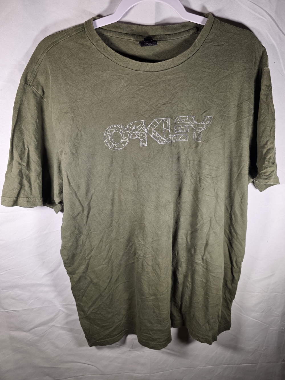 Oakley Olive Green Graphic Logo Short Sleeve Tee